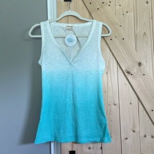 V-neck ombré tank top